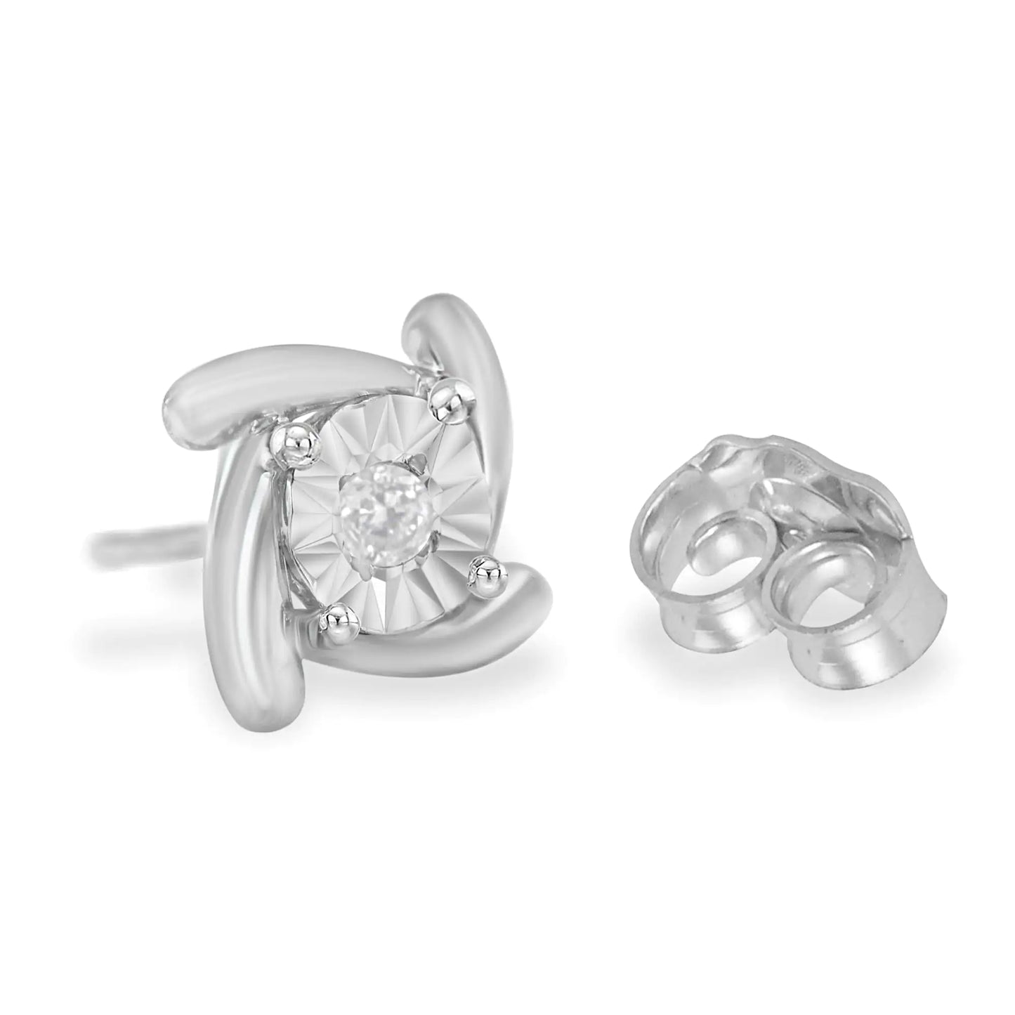 Diamond Square Pinwheel Earrings