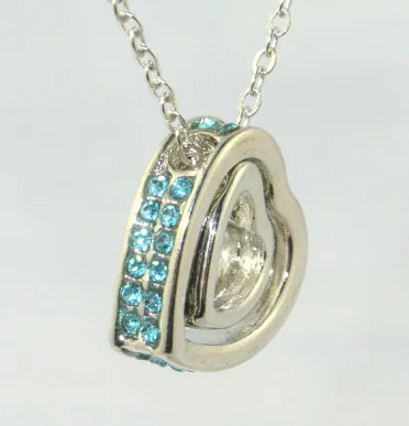 Double Heart Diamond Necklace