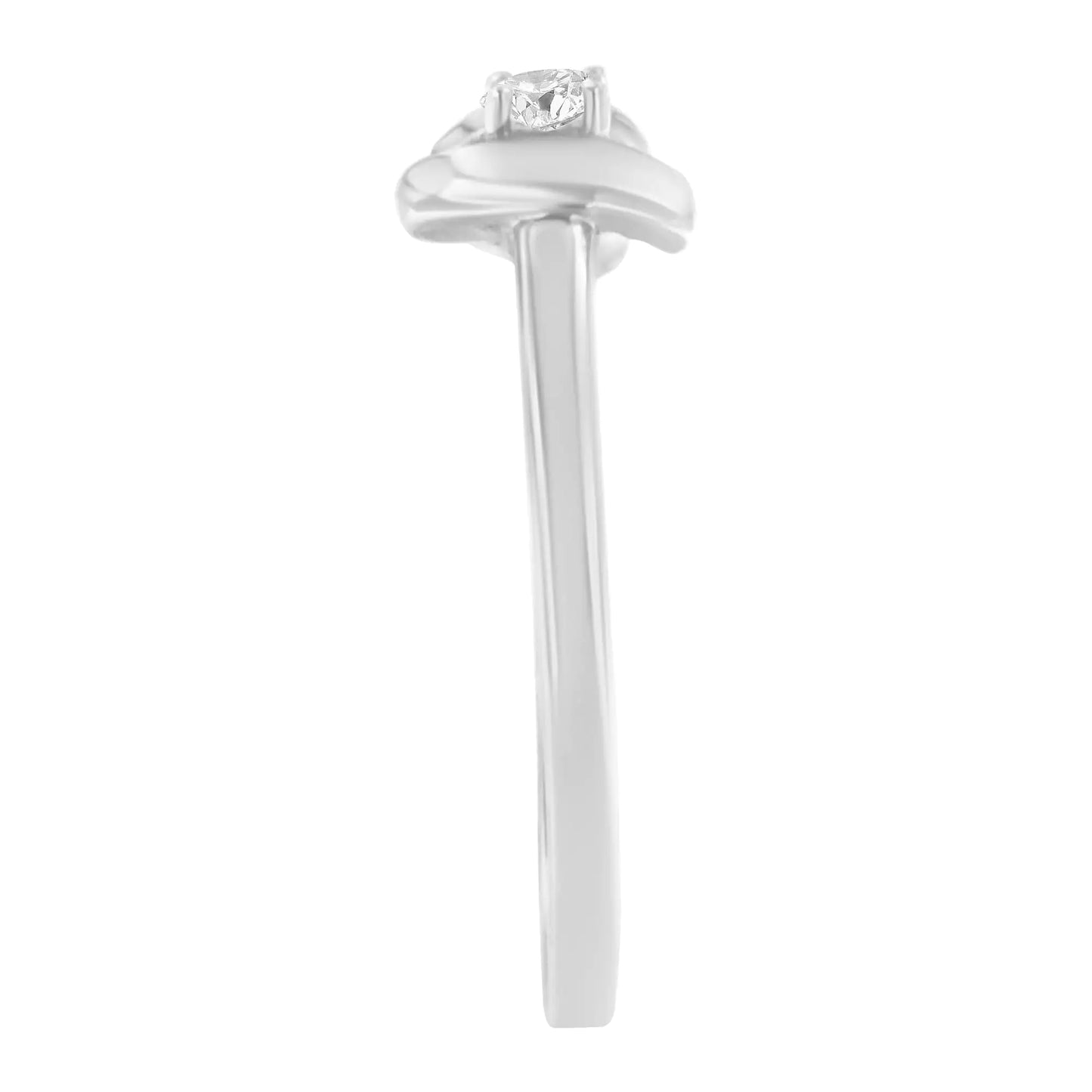 10K White Gold 1/10 Cttw Diamond Promise Ring