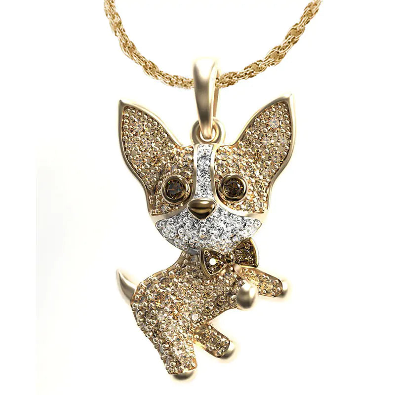 Dog Pendant Necklace