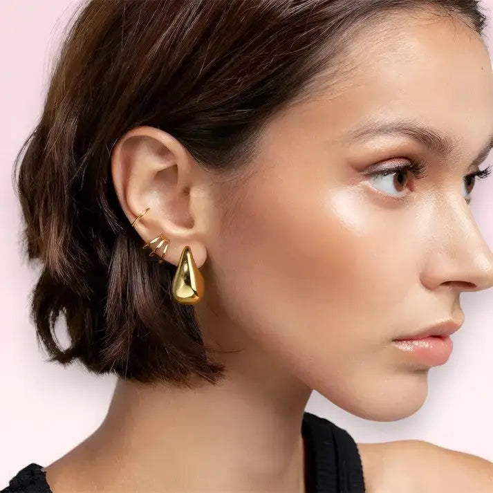 Golden drop Earrings