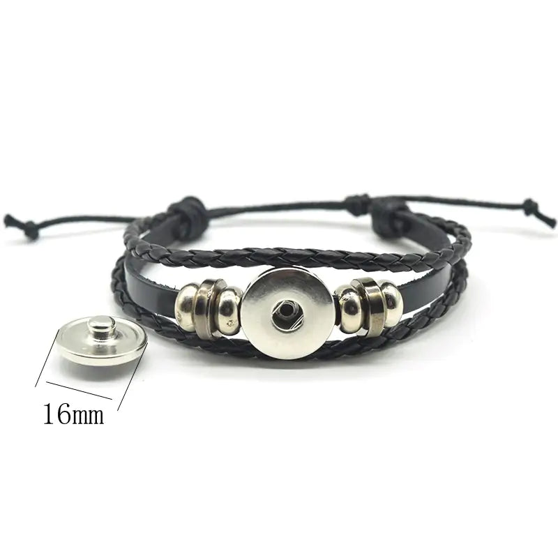 Wolf Leather Bracelet