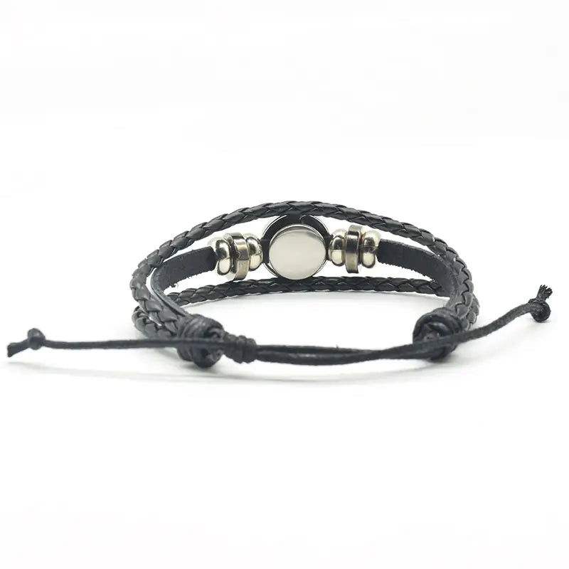 Wolf Leather Bracelet